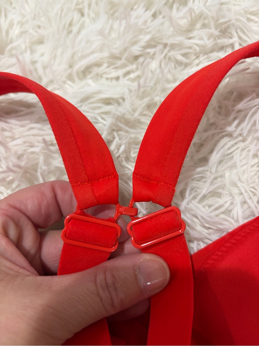 Brooks Red Racerback Sports Bra - Picture 5 of 7